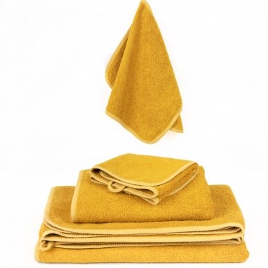 BAMBOO towel BUDA MUSTARD