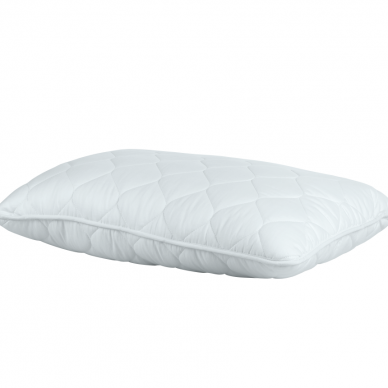 Quilted pillow with microfiber balls 1