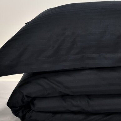 Satin pillow cases BLACK STRIPES