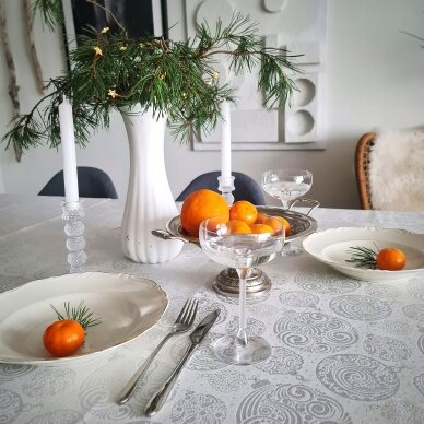 CHRISTMAS tablecloth or runner NATALE plata