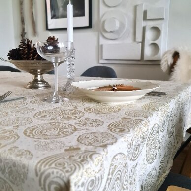 CHRISTMAS tablecloth or runner NATALE oro