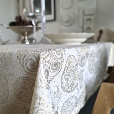 CHRISTMAS tablecloth or runner NATALE oro 1