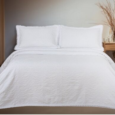 Cotton bedspreads BRANCO