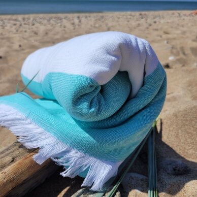 Cotton beach towels 100x180 cm PAREO AQUA