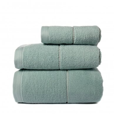 Cotton towels CORNELIA green/aqua