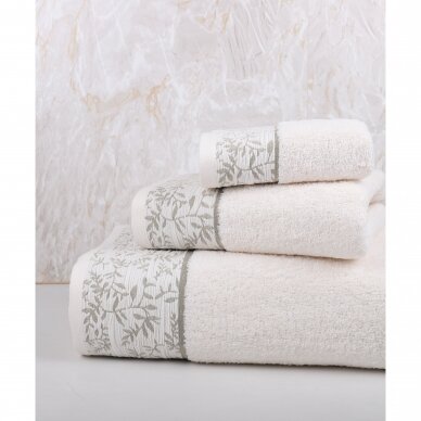 Cotton bath towels ONEGA off white