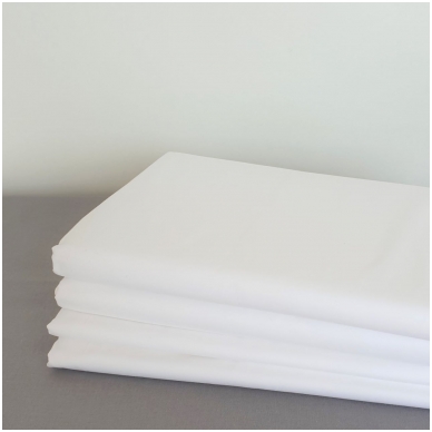 Percale flat sheet WHITE