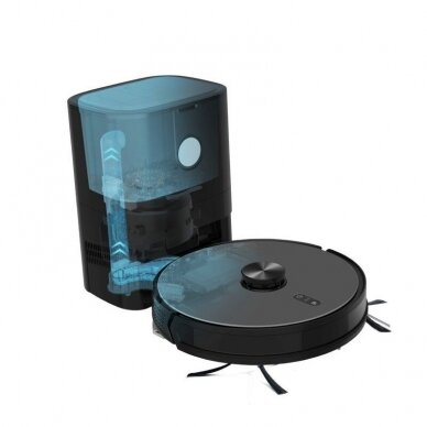 A washing robot vacuum cleaner with a dust dump station ZY510RVB 3