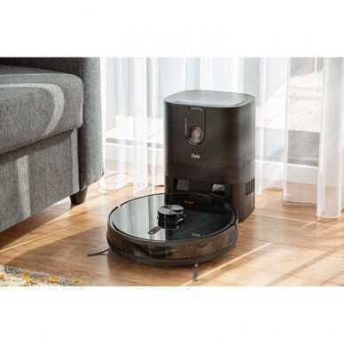 A washing robot vacuum cleaner with a dust dump station ZY510RVB 7