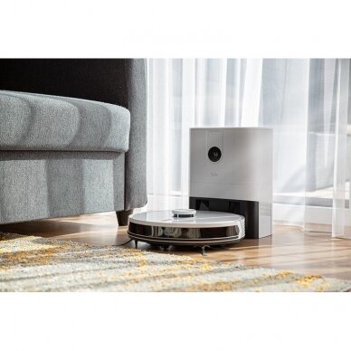 A washing robot vacuum cleaner with a dust dump station ZY520RVW 7