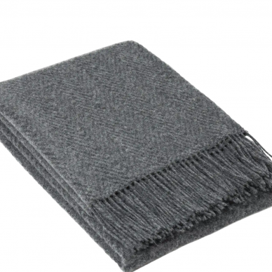 Merino wool blanket  DARK GREY 2