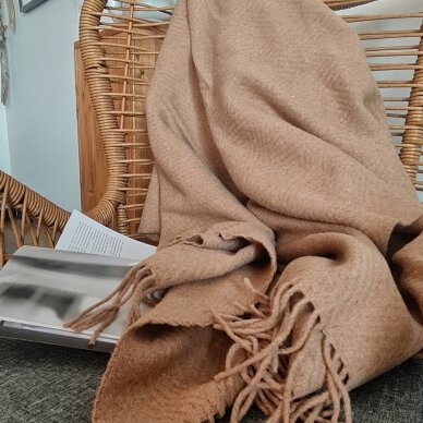 Merino wool blanket CAMEL