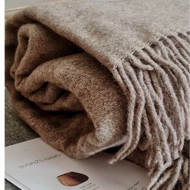 Merino wool blanket BROWN 1