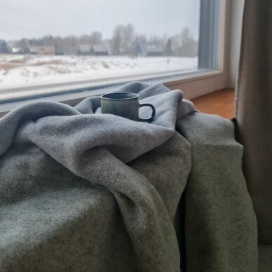 Merino wool blanket GREY 1