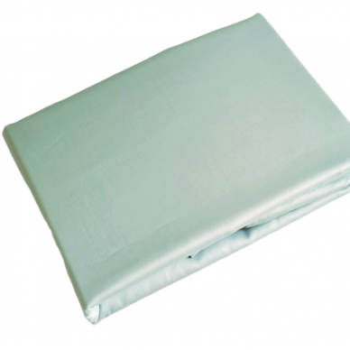 PREMIUM Satin flat sheet ASH GREEN