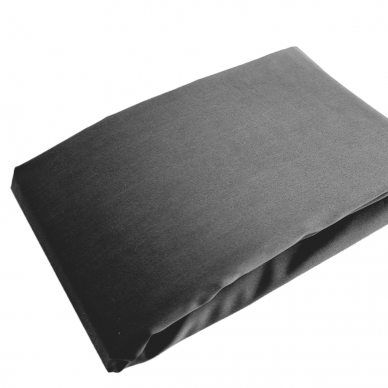 PREMIUM Satin flat sheet GRAPHITE 300TC