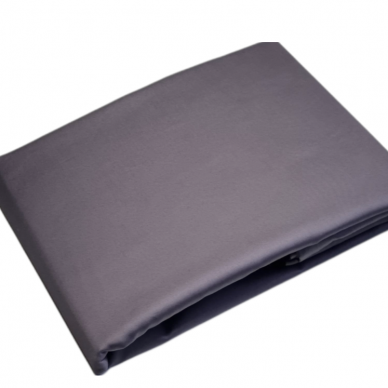 Satin fitted sheet ANTRACITAS