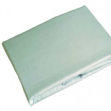 PREMIUM Satin fitted sheet ASH GREEN