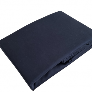 PREMIUM Satin fitted sheet DARK NAVY 300TC