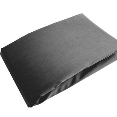 PREMIUM Satin fitted sheet GRAPHITE 300TC 1