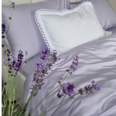 PREMIUM Satiinist voodipesukomplekt LAVENDER 300TC