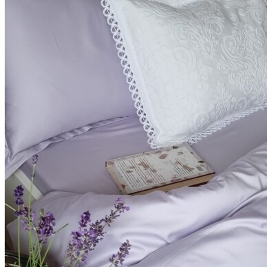 PREMIUM satin bedding set LAVENDER 300TC 2