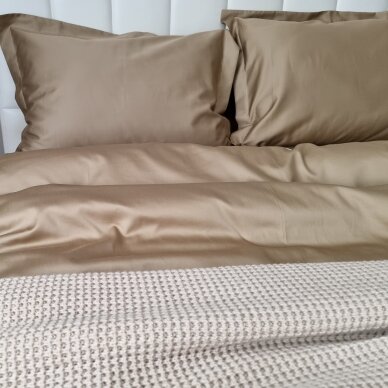 PREMIUM satin bedding set  CAPPUCCINO 300TC 2