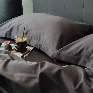 PREMIUM satin bedding set GRAPHITE 300TC 1