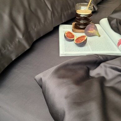 PREMIUM satin bedding set GRAPHITE 300TC 2