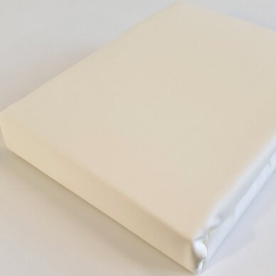 Satin flat sheet MILK