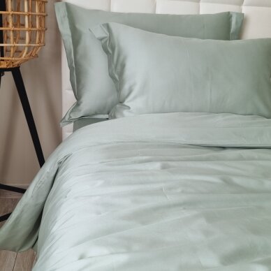 PREMIUM satin bedding set ASH GREEN 1