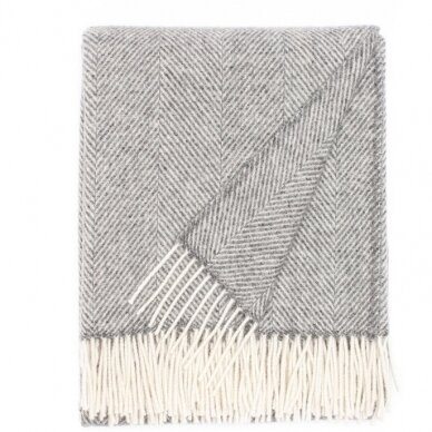 Wool blanket DIAMOND grey melange