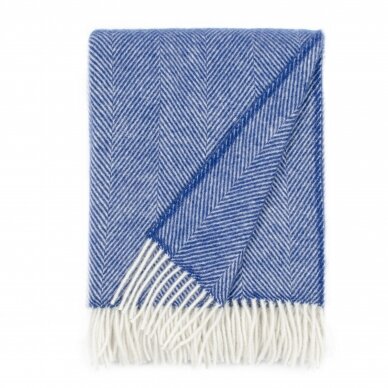 Wool blanket DIAMOND blue 2